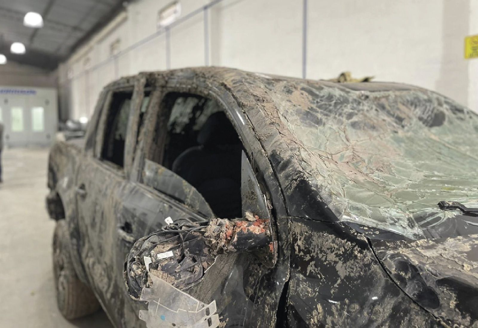 Amarok · Vuelco completo — antes de la reparación